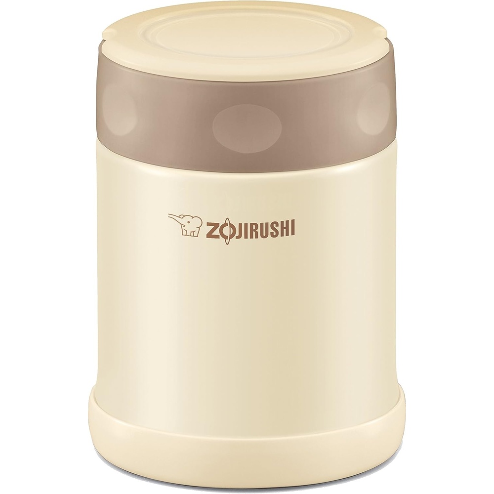 image:imageZojirushi Stainless Steel Food Jar Medium Dark BrownCream