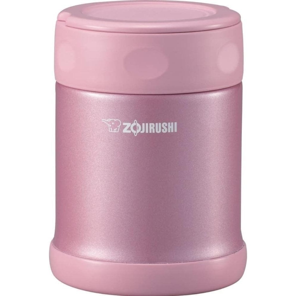 image:imageZojirushi Stainless Steel Food Jar Medium Dark BrownPink