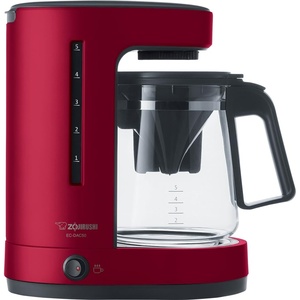 Zojirushi EC-DAC50BA ZUTTO Coffee Maker 5 Cups, Black, PFAS-free(Red)