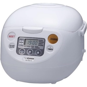 Zojirushi NS-WAC10-WD 5.5-Cup (Uncooked) Micom Rice Cooker and Warmer(White)