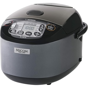 Zojirushi Nl GAC10BM 5.5 Cup Umami Micom Rice Cooker and Warmer (Black)(10-Cup)