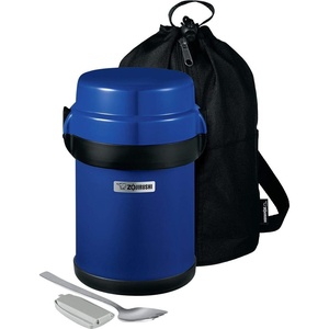 Zojirushi SL-JBE14BZ Mr. Bento Stainless Lunch Jar 41 Oz Carbon Black(Blueberry)