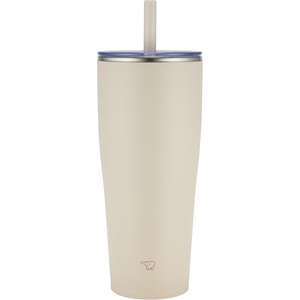 Zojirushi SX-HA89H-VM Stainless Tumbler with Straw 30 ounces Mauve Purple(Sand Beige)