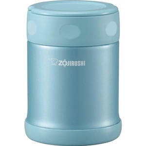 Zojirushi Stainless Steel Food Jar, Medium, Dark Brown(Aqua Blue)