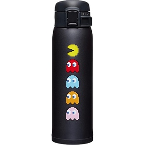 Zojirushi Stainless Steel Mug, 20 ounce, Vivid Orange(PAC-MAN Black)